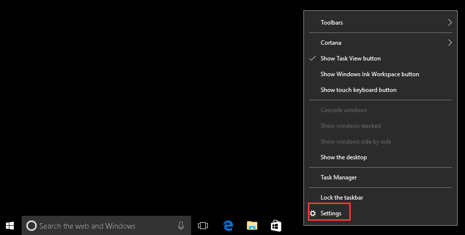 taskbar is not hiding