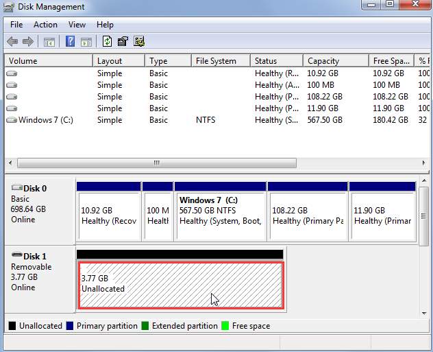 windows 10 disk management not loading