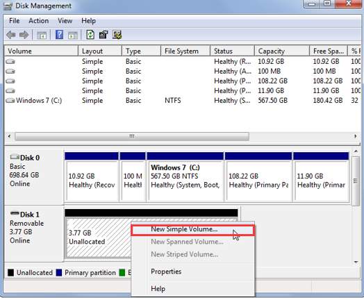 hdd not showing up in disk management