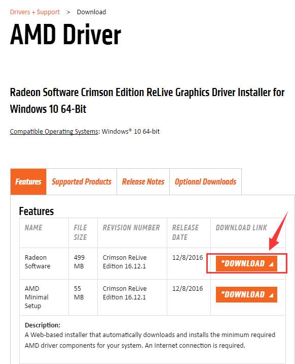 Radeon discount 470 drivers