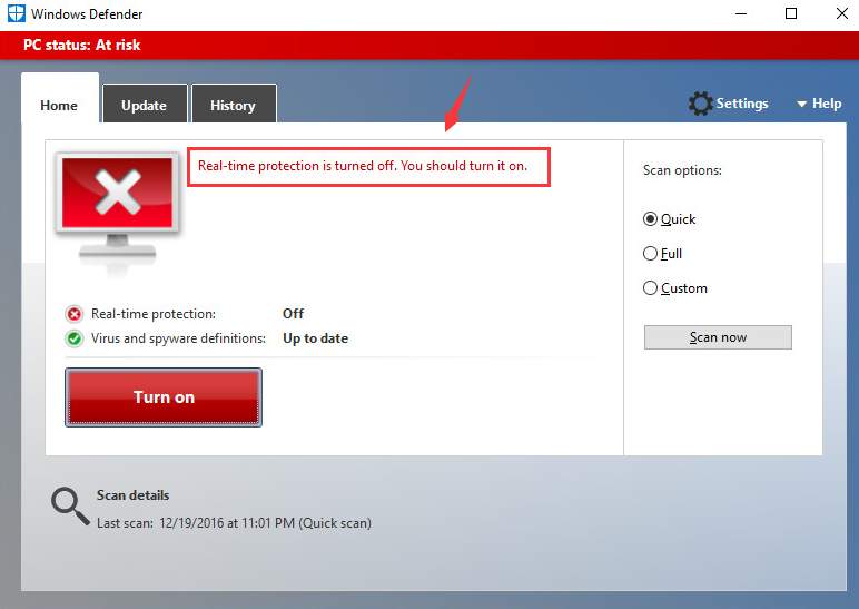 Turn on Windows Defender Easily! - Driver Easy