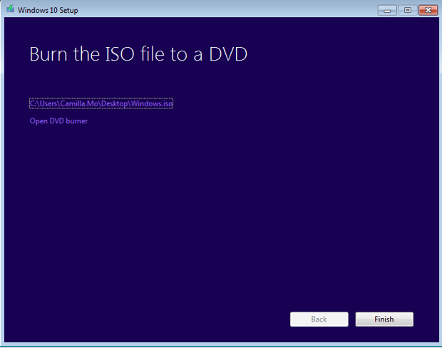 burn an iso to usb windows 10