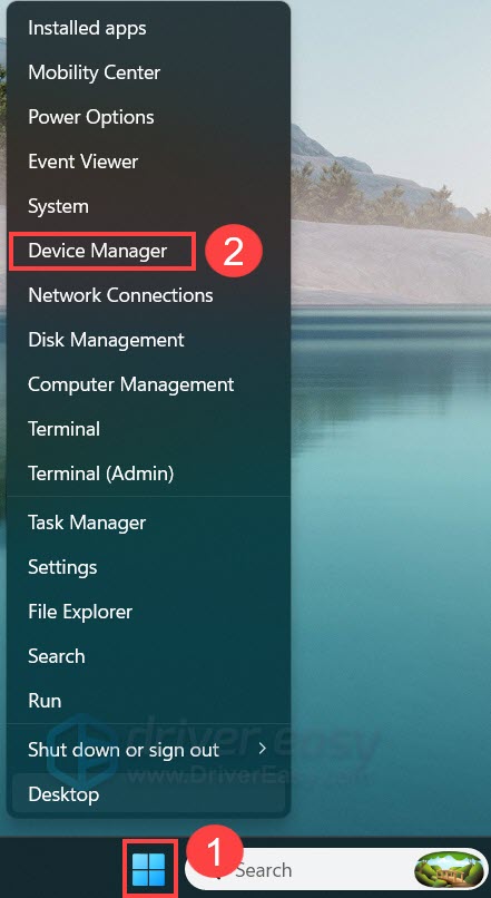 open device manager in windows 11 pc