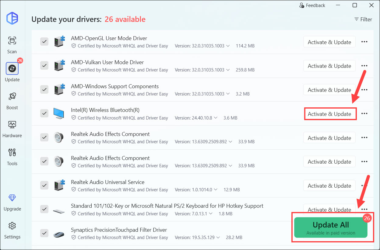 update intel wireless bluetooth driver automatically driver easy