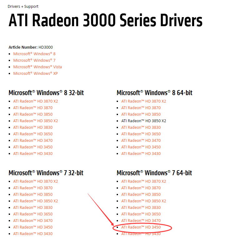 radeon 3000 windows 10 driver not installed