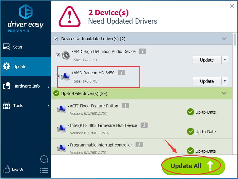 ati radeon 3450 drivers windows 10