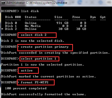 how to make a usb drive bootable in cmd