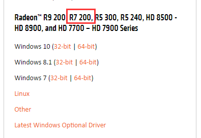 Driver amd r7 discount 250