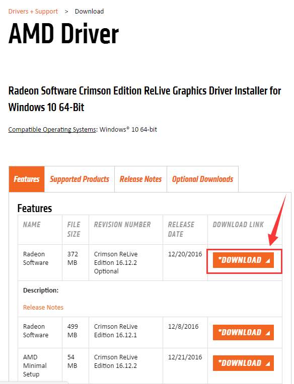 Amd r7 discount driver windows 10