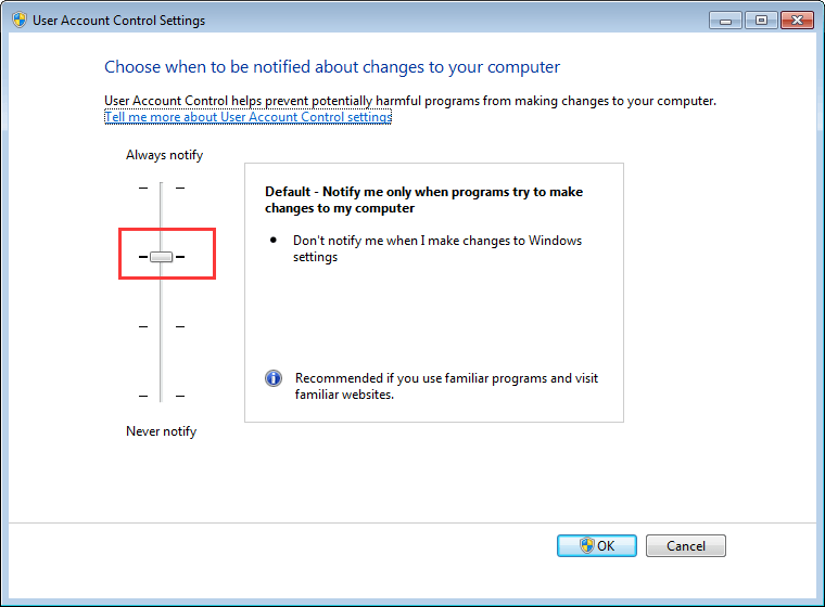 windows 10 built in administrator error