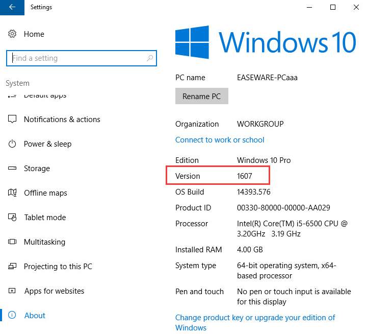 How To Check Windows 10 Build Number Driver Easy 0805