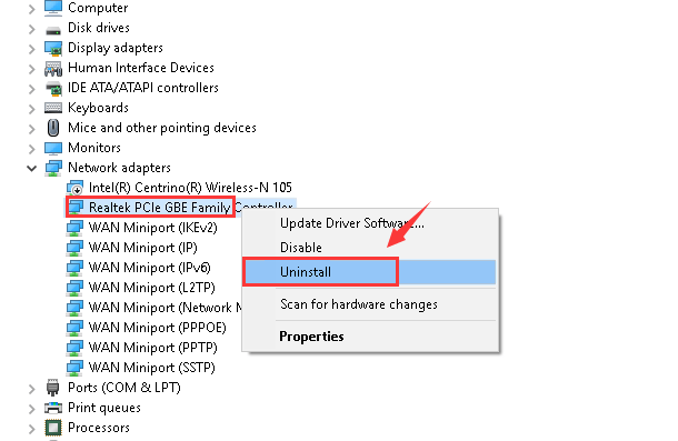 realtek ethernet controller driver windows 10 asus