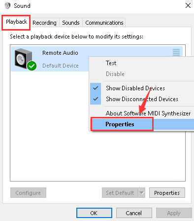 windows 10 audio enhancements tab missing