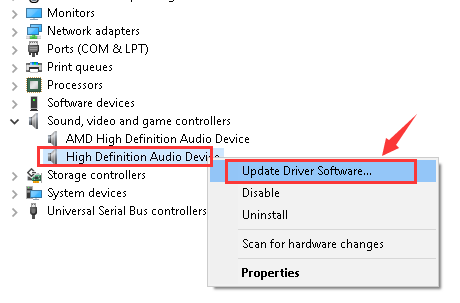 generic microsoft hd audio driver fix