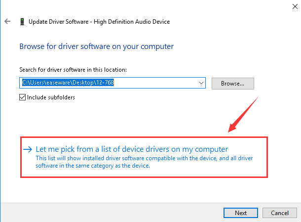 Generic audio driver windows 10 problem