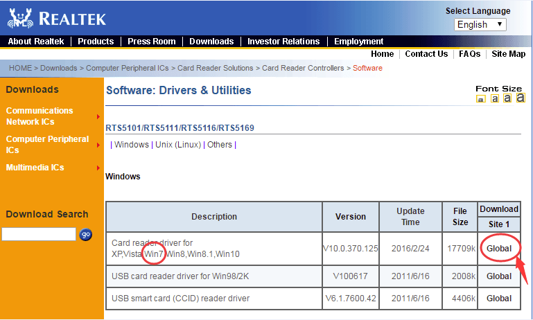 realtek usb 2.0 card reader driver windows 8