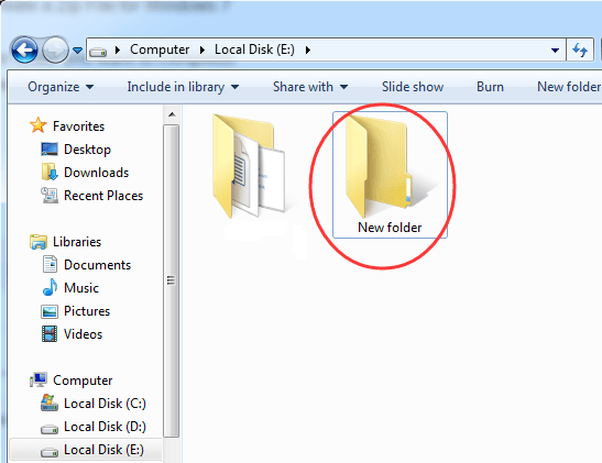 how to create a new folder windows 10