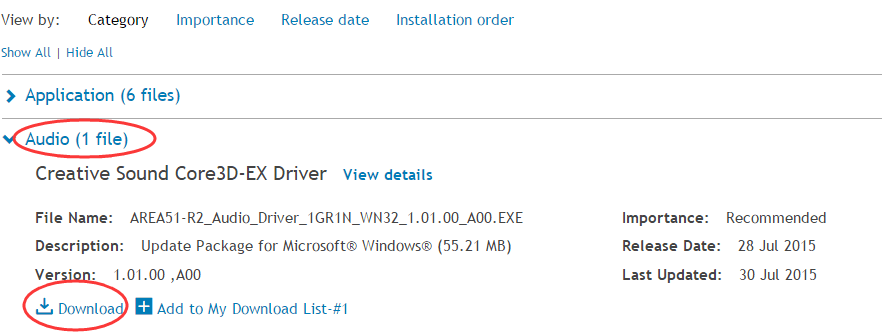 dell audio driver