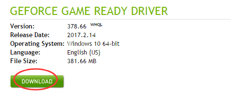 nvida geforce gt 750m driver update