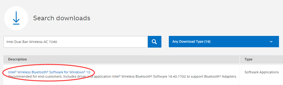 intel ac 8260 drivers hosted network supported