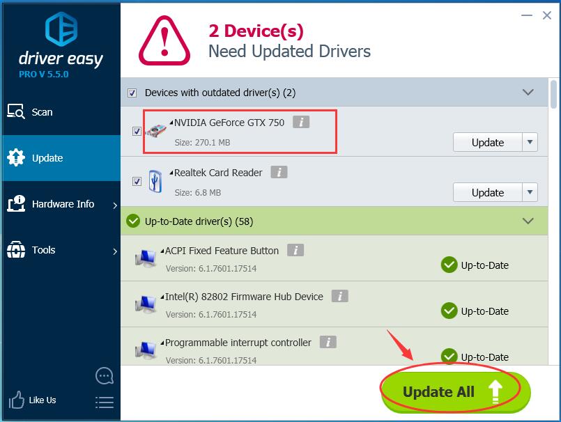 Driver nvidia geforce online gtx 750