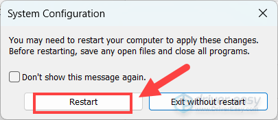 perform clean boot windows 11