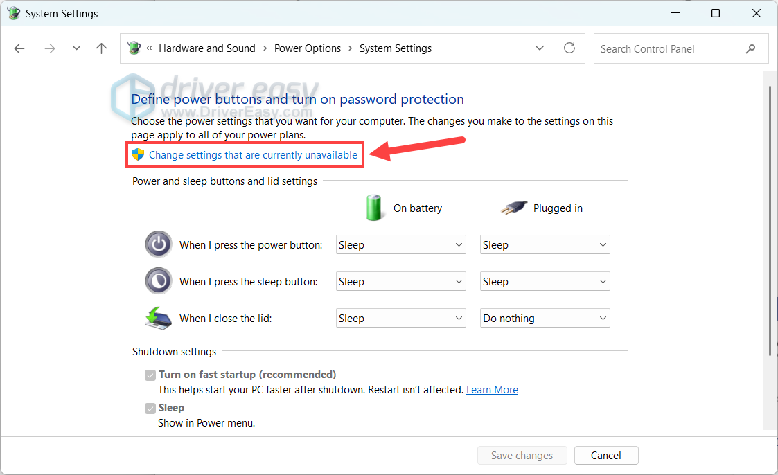 disable fast startup windows 11