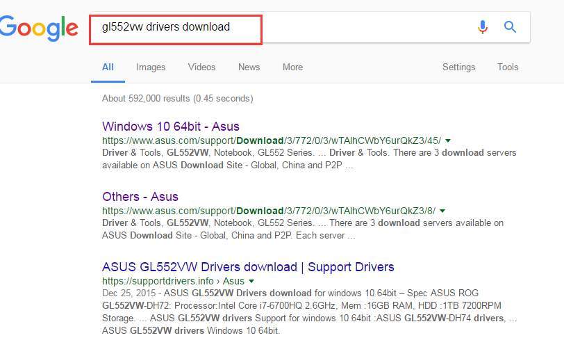 asus driver download windows 10