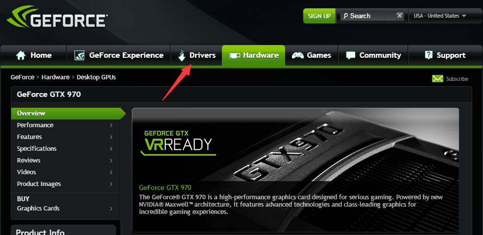 nvidia geforce gtx 970 drivers