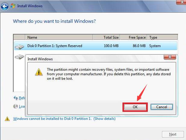 Error 0x80070057 Windows Could Not Format A Partition On Disk 0