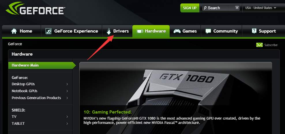 Nvidia geforce 750ti online driver