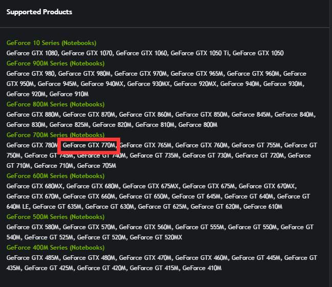 nvida geforce gtx 770 drivers