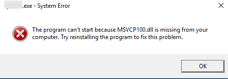 Msvcp100.Dll Is Missing On Windows 10 [Fixed] - Driver Easy