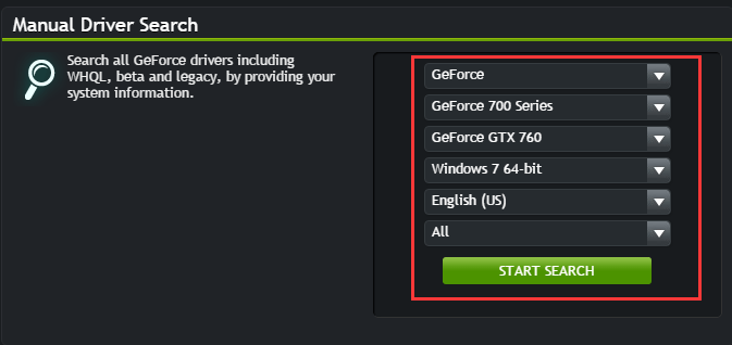 gtx 760 drivers windows 7