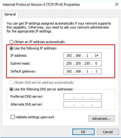 fix invalid ip configuration