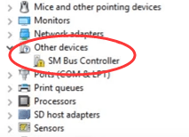 intel sm bus controller windows vista