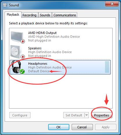 Bluetooth headphones connected but no sound windows discount 7