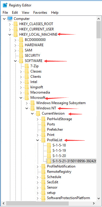 fix damaged user profile windows 7