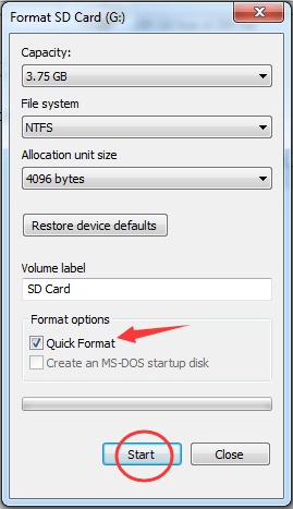 how to format sd card on laptop