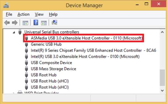 via usb extensible host controller driver windows 7