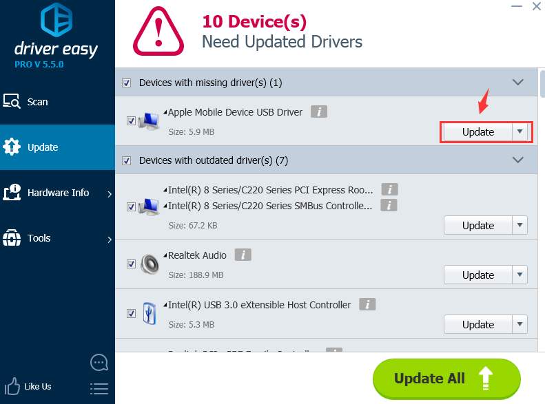 mac not detecting usb device endpoint