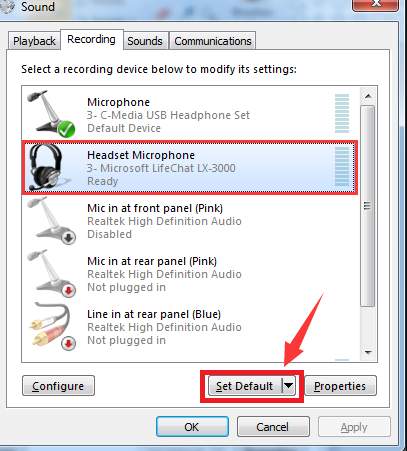 microphone delay windows 7