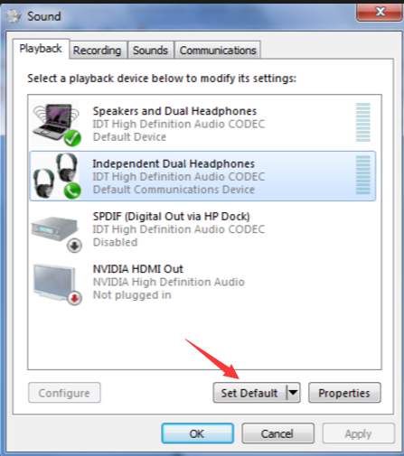 hedphones not working with breakaway audio enhancer windows 7