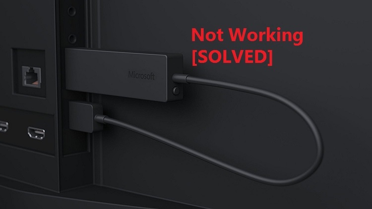 microsoft display adapter wont connect