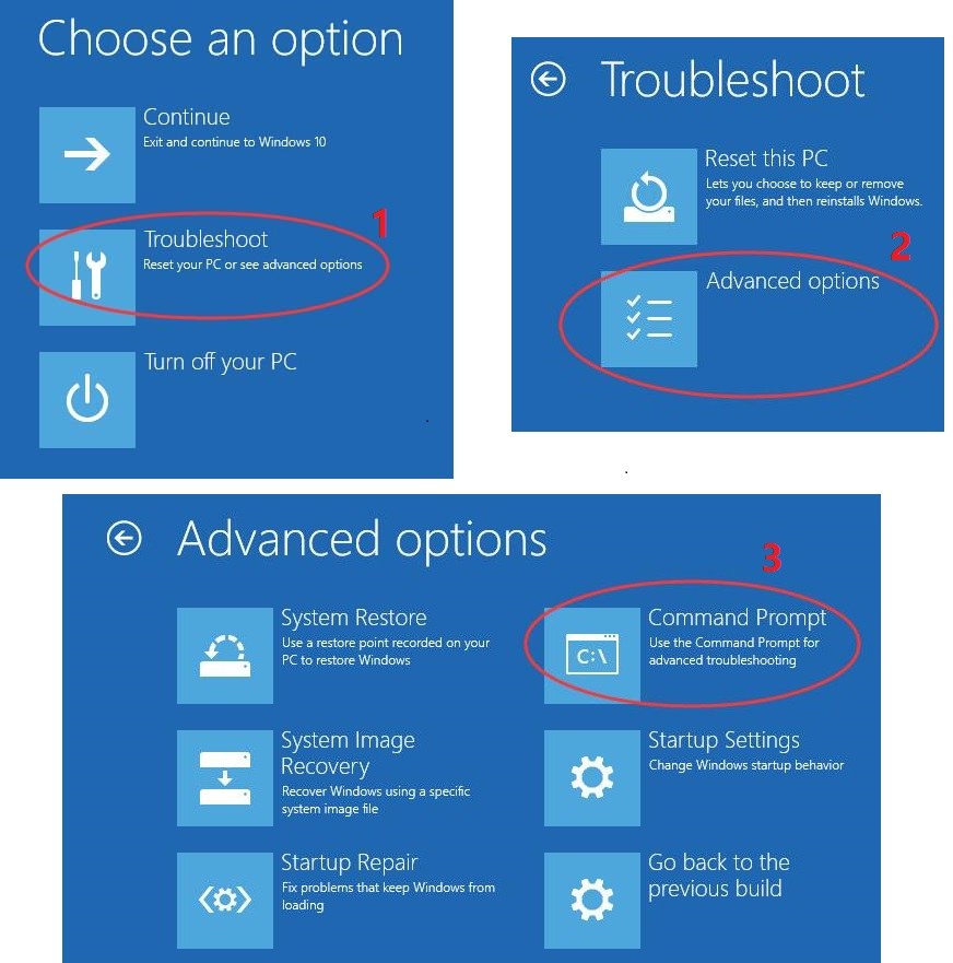 windows xp recovery console commands repairing