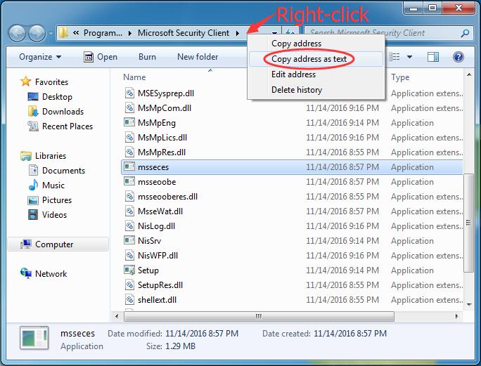 Microsoft Security Essentials traite le gestionnaire de tâches du nom d'utilisateur