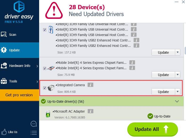 eyeshot camera driver windows 7 indir