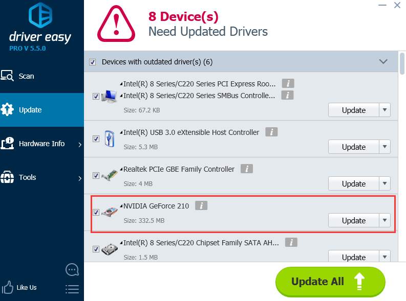 Driver nvidia gt 210 windows online 10