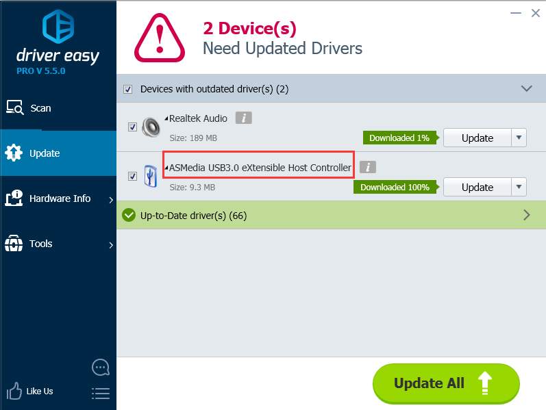 asmedia usb3.1 extensible host controller not working