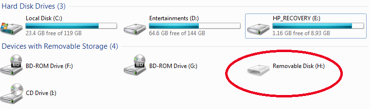 cant find external hard drive windows 10